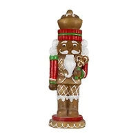 Northlight Led Lighted Gingerbread Figurine - 25.5in Ceramic Christmas Nutcracker