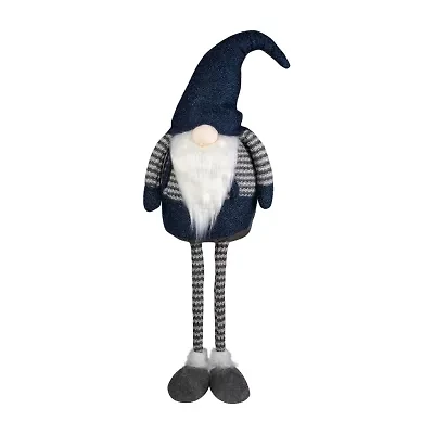 Northlight Led Lighted Extendable Figure - 41in - Blue And Gray Christmas Gnome