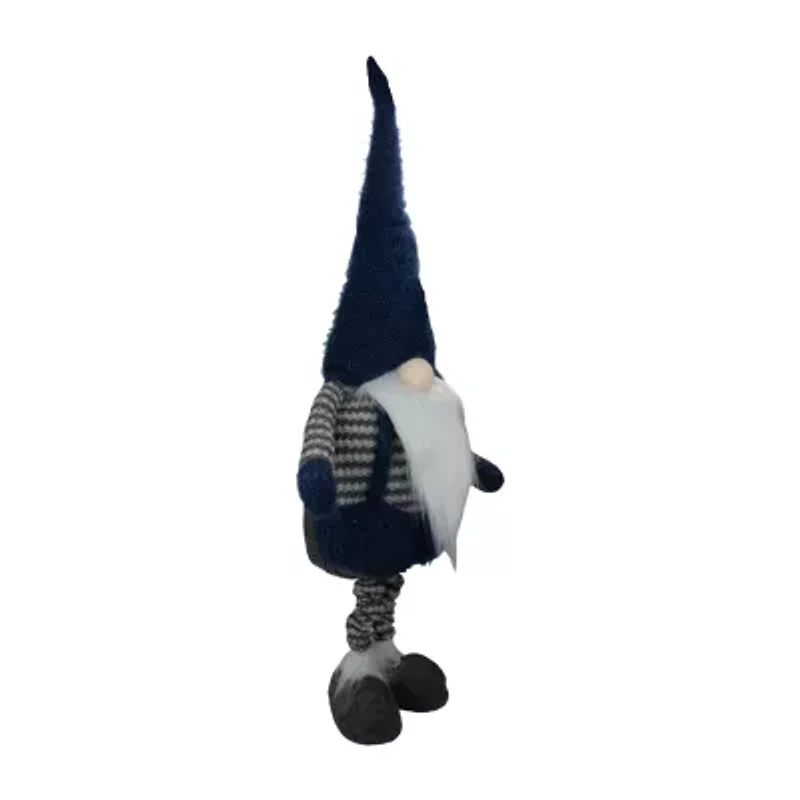 Northlight Led Lighted Extendable Figure - 41in - Blue And Gray Christmas Gnome
