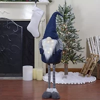 Northlight Led Lighted Extendable Figure - 41in - Blue And Gray Christmas Gnome