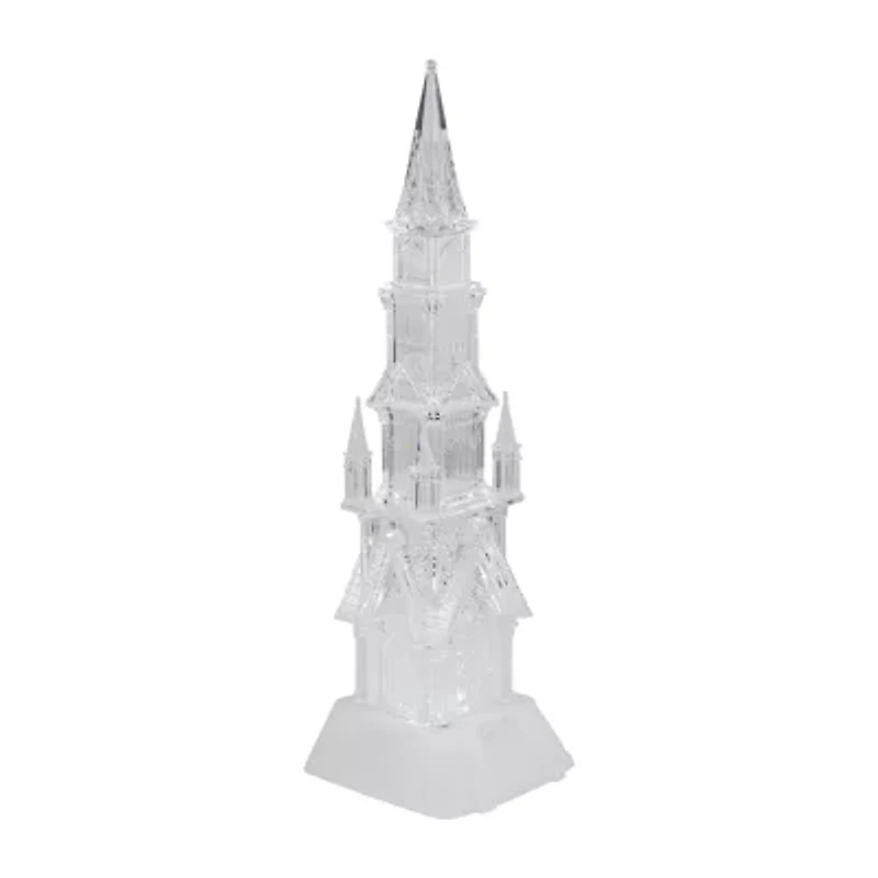 Northlight Led Lighted Castle Acrylic - 17.5in Christmas Tabletop Decor