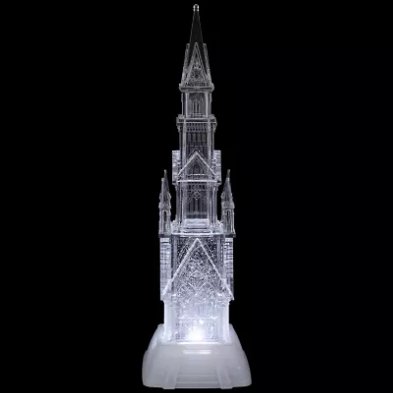 Northlight Led Lighted Castle Acrylic - 17.5in Christmas Tabletop Decor