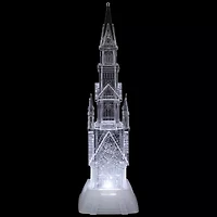 Northlight Led Lighted Castle Acrylic - 17.5in Christmas Tabletop Decor