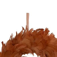 Northlight Two-Tone Feathers - 14.5in - Unlit - Rust Orange Wreath