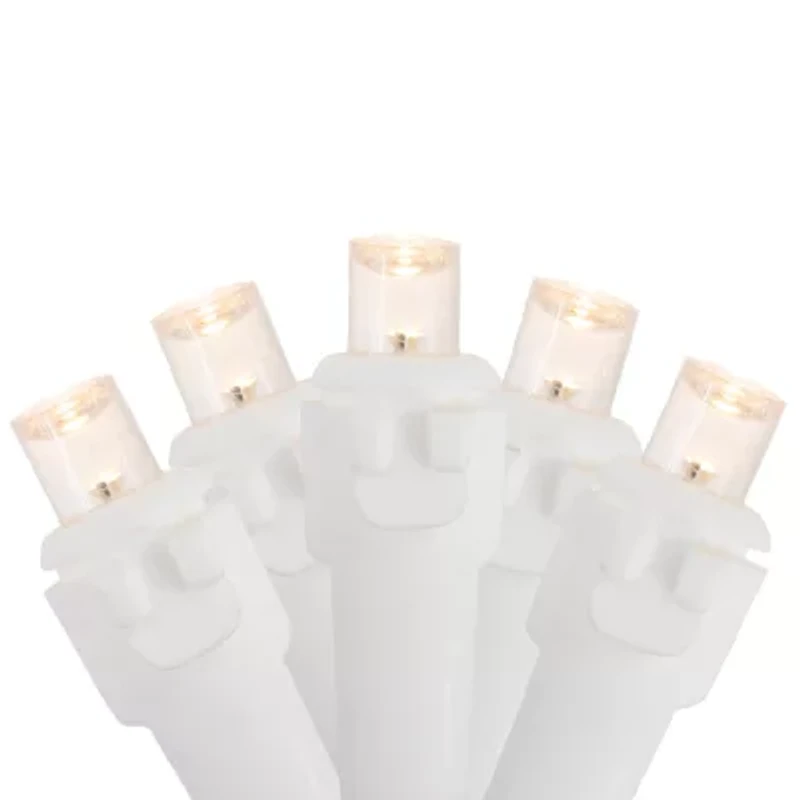 Northlight 100ct Warm White Led 33ft White Wire String Lights