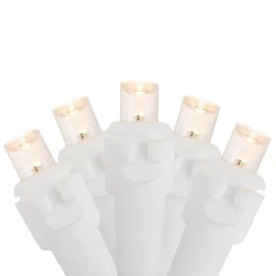 Northlight 100ct Warm White Led 33ft White Wire String Lights