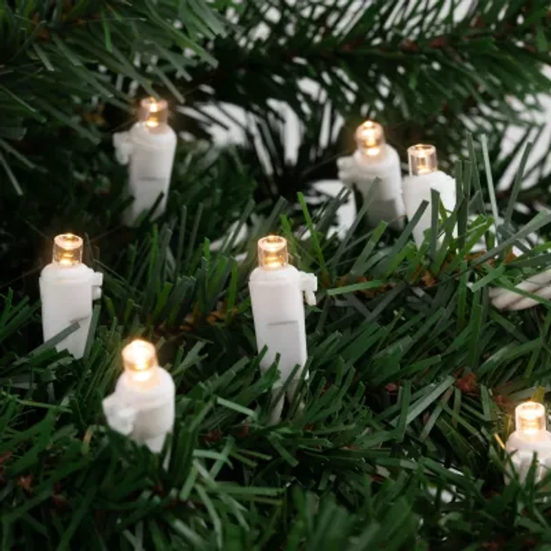 Northlight 100ct Warm White Led 33ft White Wire String Lights