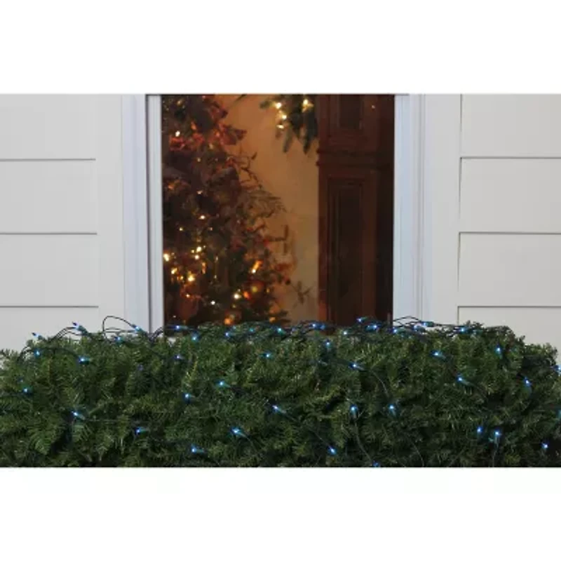 Northlight 4ft X 6ft Blue Mini Green Wire Net Lights
