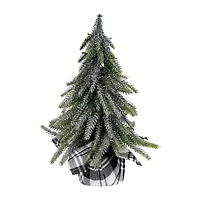 Northlight Mini Silvery Pine Downswept - 9.5in - Set Of 3 1 Foot Pine Christmas Tree