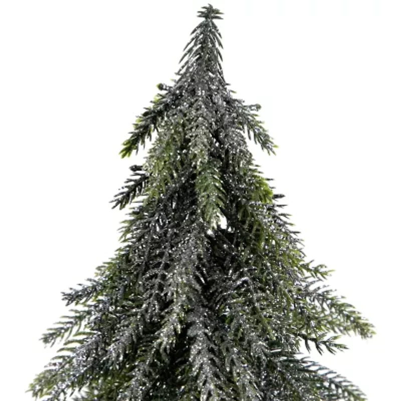 Northlight Mini Silvery Pine Downswept - 9.5in - Set Of 3 1 Foot Pine Christmas Tree