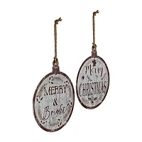 Northlight 14" Merry And Merry And Bright Wall Sign