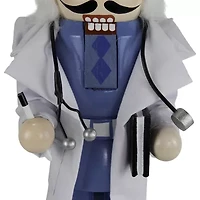 Northlight Doctor With Stethoscope Wooden - 14in Wood Christmas Nutcracker