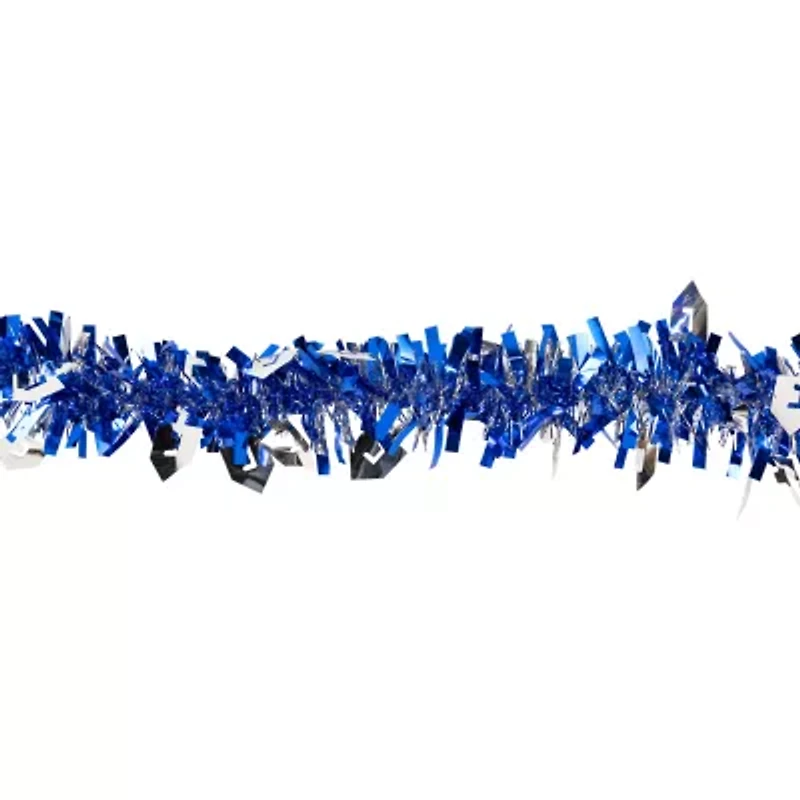 Northlight Dreidel Hanukkah - 50ft X 3.5in - Blue & Silver - Unlit Christmas Indoor Garland