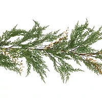 Northlight Real Touch™ Pre-Lit Cedar Pine - 10ft - Warm White Led Christmas Indoor Garland