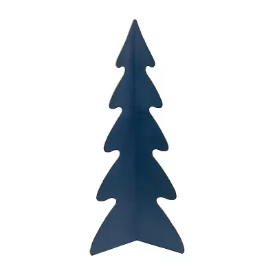 Northlight Triangular With Curved Edges - 15in - Blue 1 Foot Christmas Tree