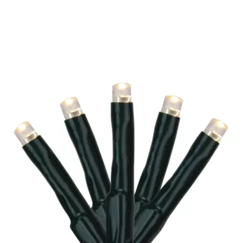 Northlight 200 Warm White Multi-Function Led M5 - 20.5 Ft Black Wire String Lights