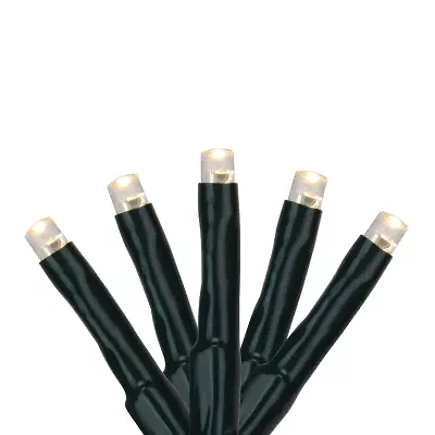 Northlight 200 Warm White Multi-Function Led M5 - 20.5 Ft Black Wire String Lights