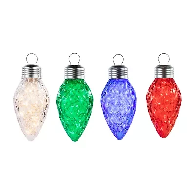 Northlight Led Commercial C9 Style Faceted Twinkle - Multi-Color - 9in - 4ct String Lights