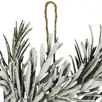 Northlight Pine Cones And Berries Flocked Pine - 20in - Unlit Wreath