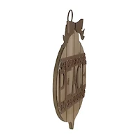 Northlight 17in Rustic Brown Peace Ornament Wall Sign