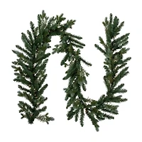 Northlight Real Touch™️ Pre-Lit Blue Spruce - 9ft X 14in - Clear Lights Christmas Indoor Garland