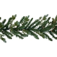 Northlight Real Touch™️ Pre-Lit Blue Spruce - 9ft X 14in - Clear Lights Christmas Indoor Garland