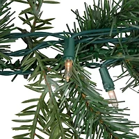 Northlight Real Touch™️ Pre-Lit Blue Spruce - 9ft X 14in - Clear Lights Christmas Indoor Garland