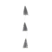 Northlight Led Lighted B/O Mini Sisal Tree - 6.5ft X 2.5in - Silver - Warm White Lights Christmas Indoor Garland