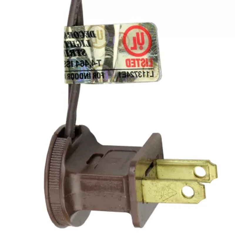 Northlight 100 Warm White Led Faceted C7 - 66 Ft Brown Wire String Lights