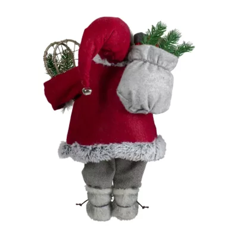 Northlight 18in Standing With Snow Shoes And Presents Christmas Figurine