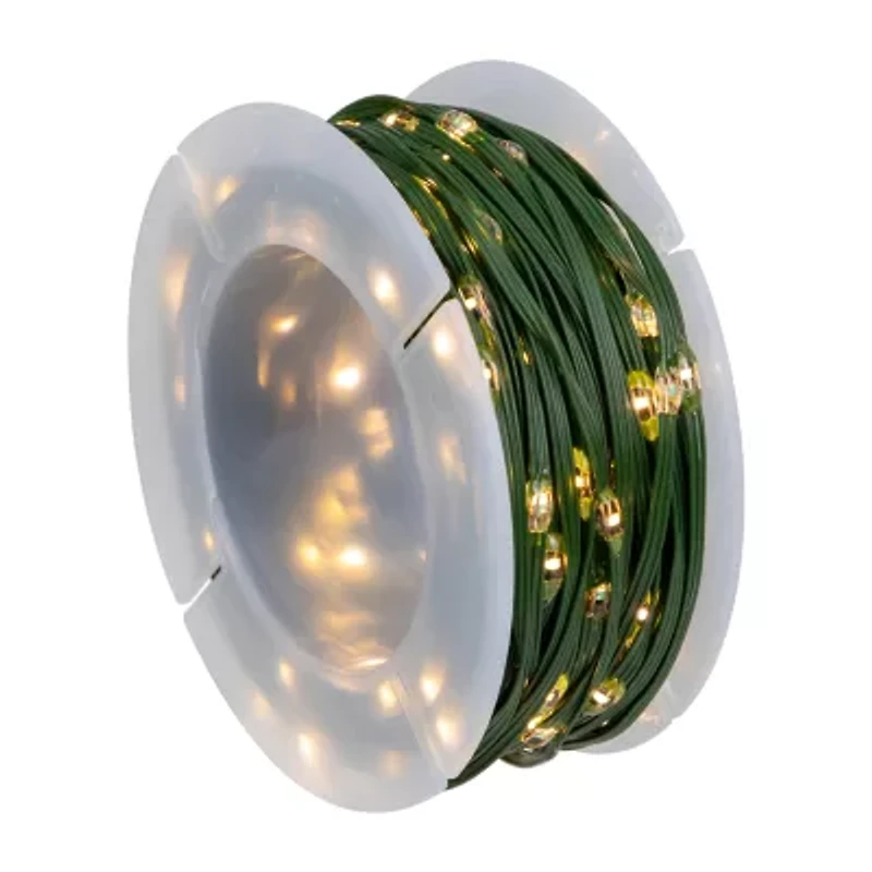 Northlight 200ct Multi-Function Warm White Fairy 64.5ft Green Wire String Lights