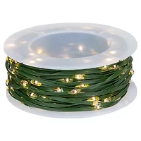 Northlight 200ct Multi-Function Warm White Fairy 64.5ft Green Wire String Lights