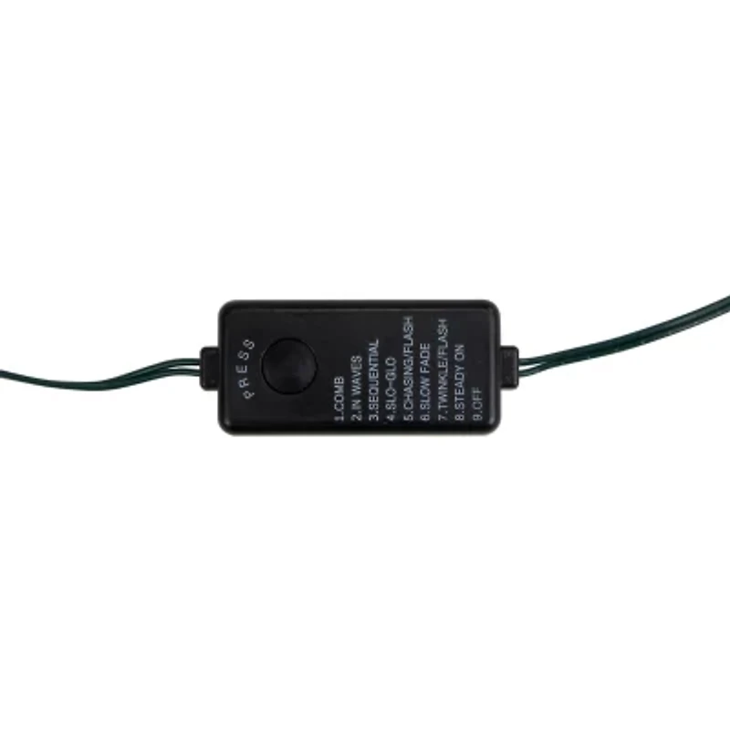 Northlight 200ct Multi-Function Warm White Fairy 64.5ft Green Wire String Lights