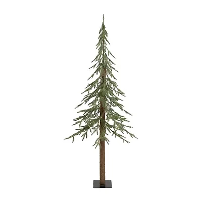 Northlight Pre-Lit Medium Alpine - 6ft - Clear Led Lights 6 Foot Pine Christmas Tree