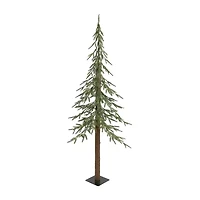 Northlight Pre-Lit Medium Alpine - 6ft - Clear Led Lights 6 Foot Pine Christmas Tree