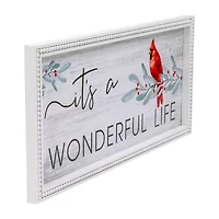 Northlight 23.5in Framed Itfts A Wonderful Life Wall Sign