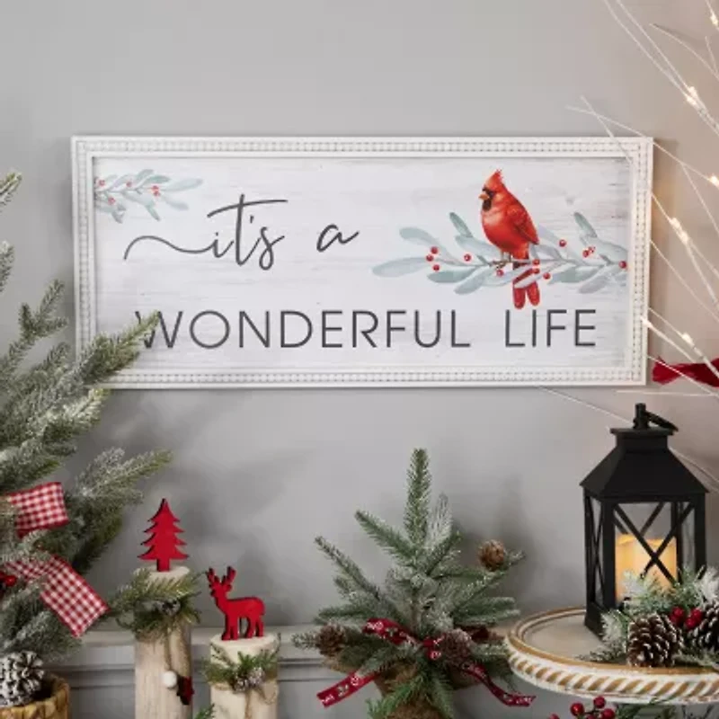 Northlight 23.5in Framed Itfts A Wonderful Life Wall Sign