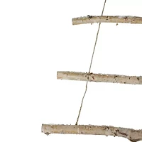 Northlight Natural Frosted Tree With Star Topper Wooden - 51in Wood Wall Art