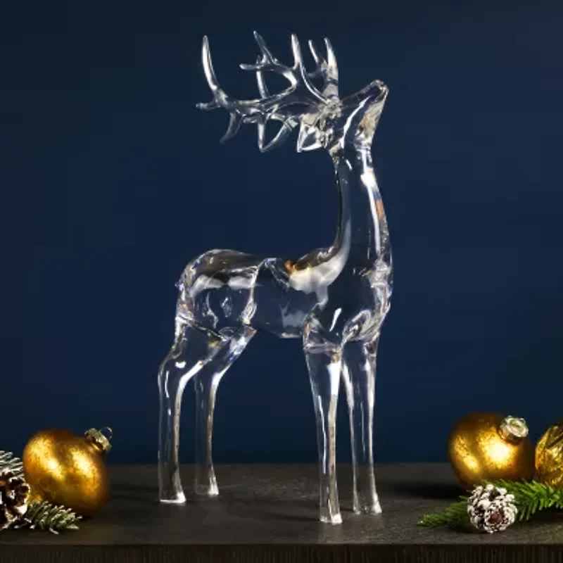 Northlight 15" Standing Acrylic Deer Christmas Tabletop Decor