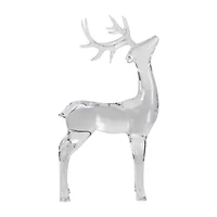 Northlight 15" Standing Acrylic Deer Christmas Tabletop Decor