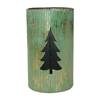 Northlight 12" Set Of 2 Rustin Christmas Tree Decorative Lantern