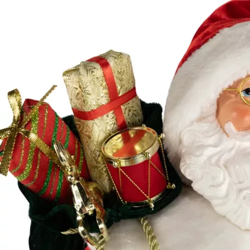Northlight Nordic Style Claus With Gifts - 24in Christmas Figurine