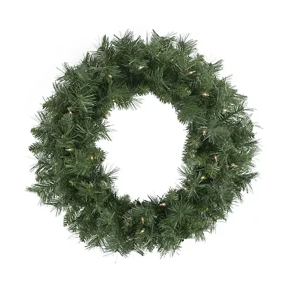 Northlight Pre-Lit Chatham Pine 24-Inch Clear Lights Wreath