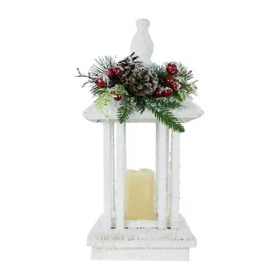 Northlight 15.25in Led Lighted White Storm Decorative Lantern