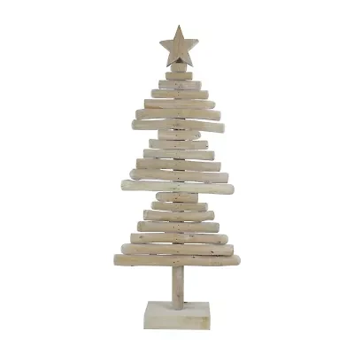 Northlight Rustic Wooden With Star - 25.5in 2 Foot Christmas Tree