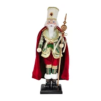 Northlight Royal King With Scepter - 22in - Red And Green Christmas Figurine