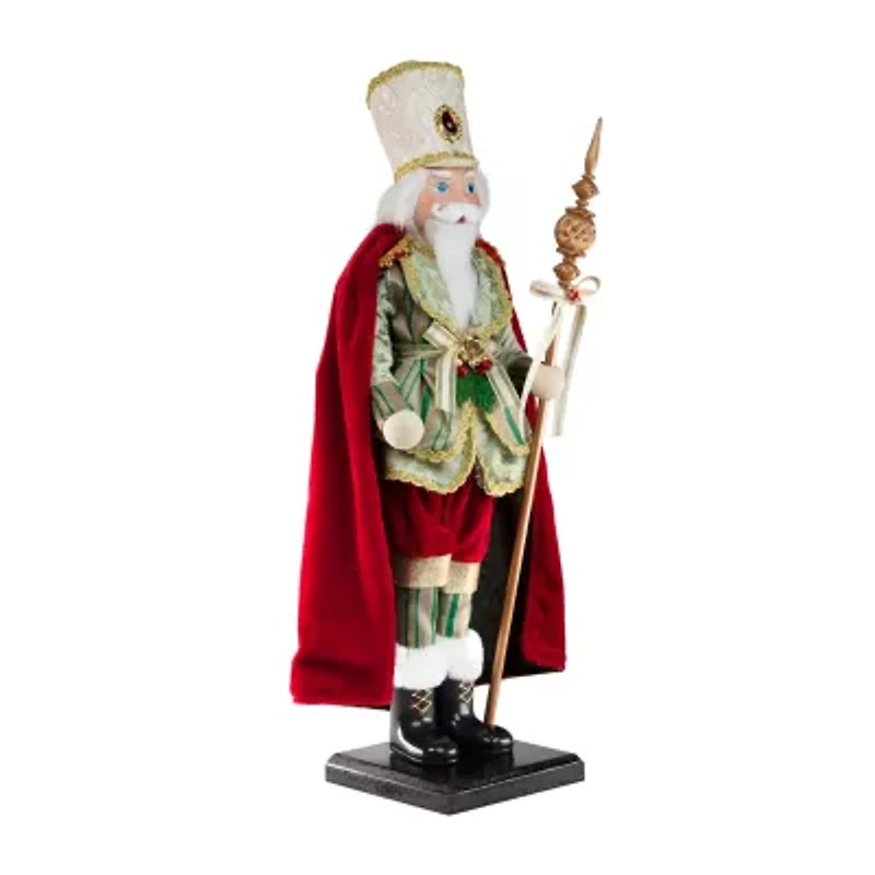 Northlight Royal King With Scepter - 22in - Red And Green Christmas Figurine