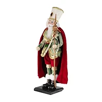 Northlight Royal King With Scepter - 22in - Red And Green Christmas Figurine