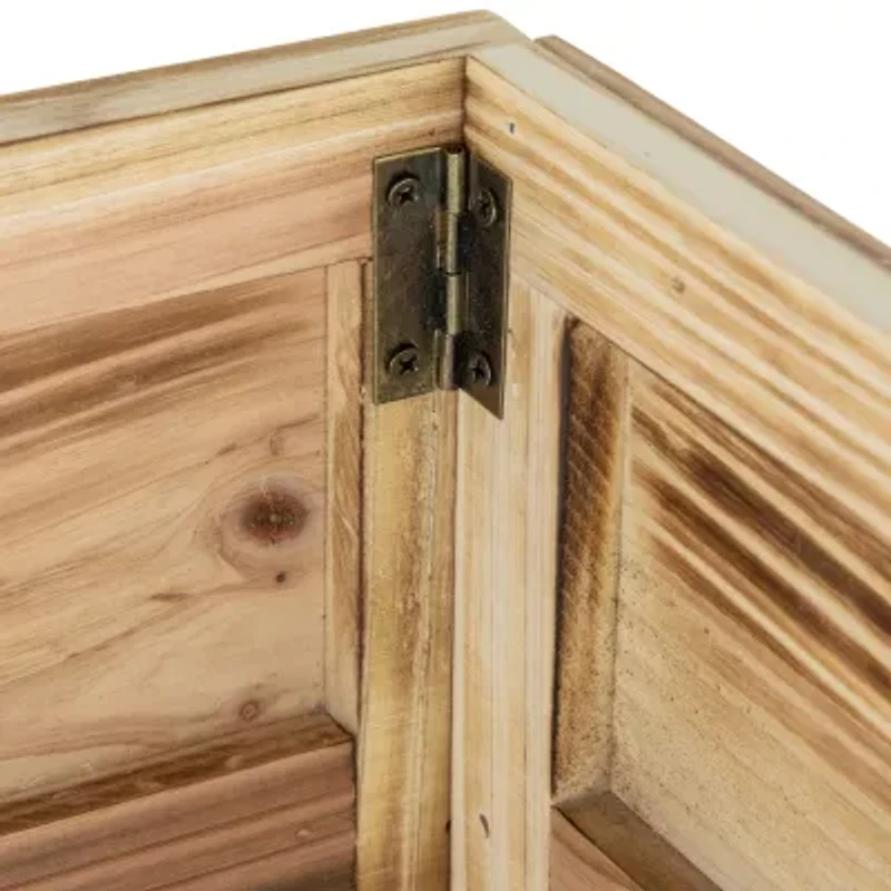 Northlight 18in Wood Crate Inlay Presents At My Feetin Christmas Tree Collar