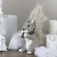 Northlight 12" Standing Squirrel With Neck Wreath Christmas Figurine